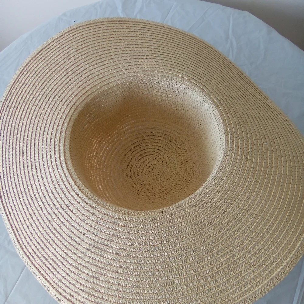 UNBRANDED Elegant Tan Wide-Brim Hat 7